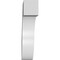 Ekena Millwork 3-in. W x 14-in. D x 14-in. H Del Monte Architectural Grade PVC Knee Brace BRCP03X14X14DEL - alternate 2
